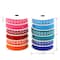 Gwen Studios 3/8&#x22; x 48yd. Bright Solid &#x26; Dots Grosgrain Ribbon, 24ct.